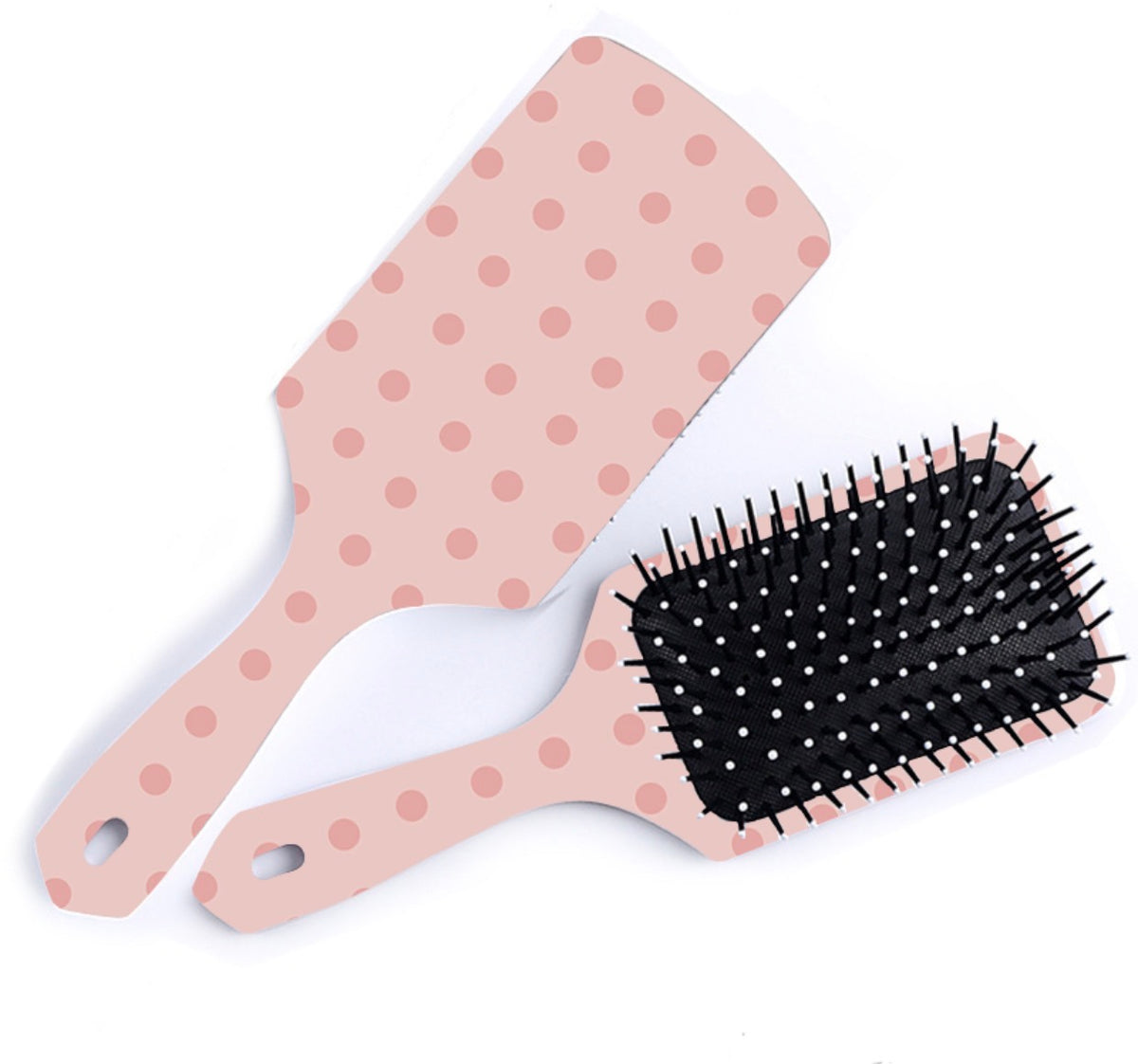 Pink Polka Dot Hairbrush