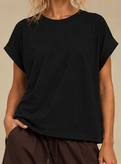 Black Cross-Back Shirt