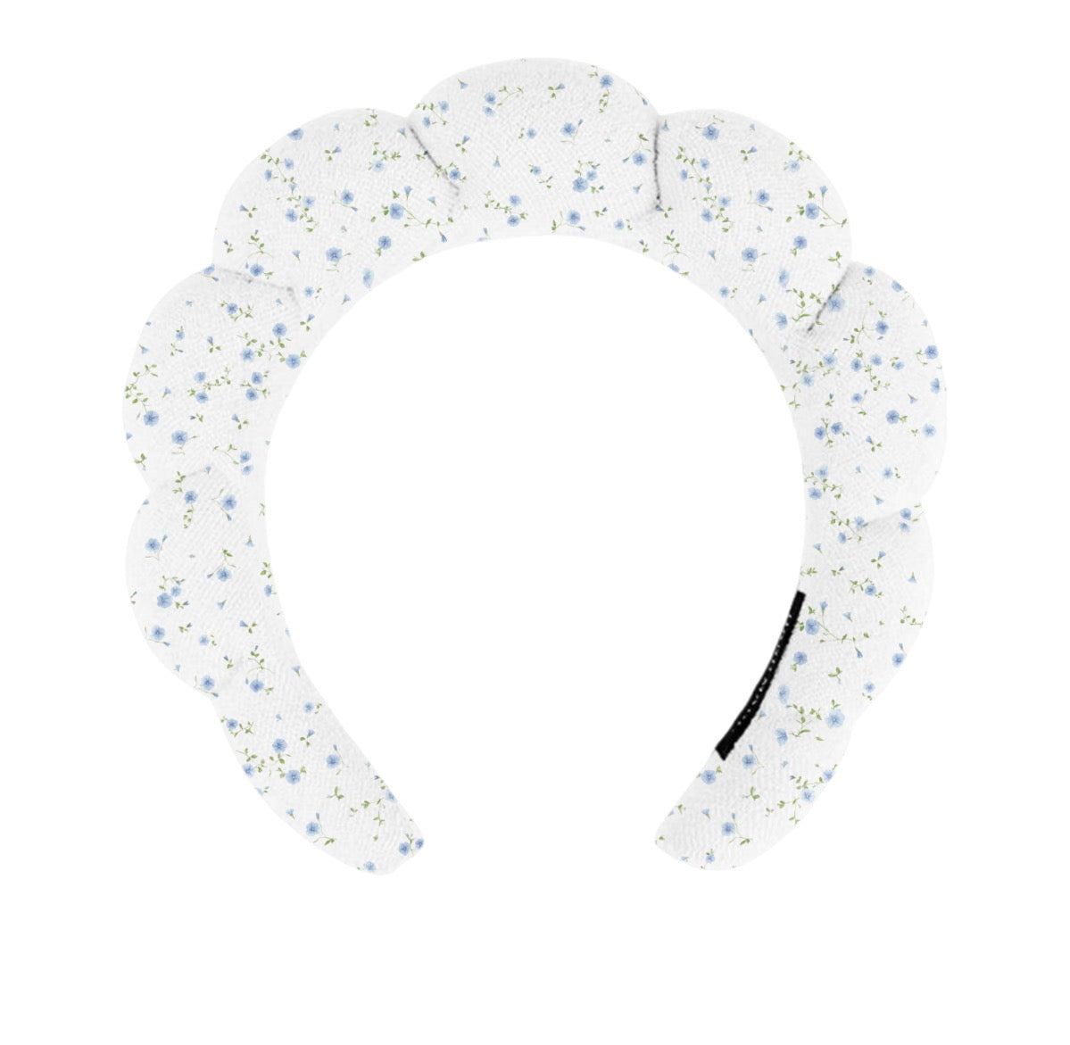 Blue Floral “Get Ready With Me” Skincare Headband