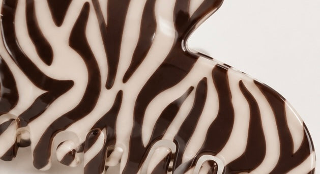 Zebra Stripe Claw Clip
