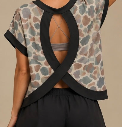Camo Cross-Back Shirt