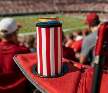 Hard Cooling Can in Red Striped