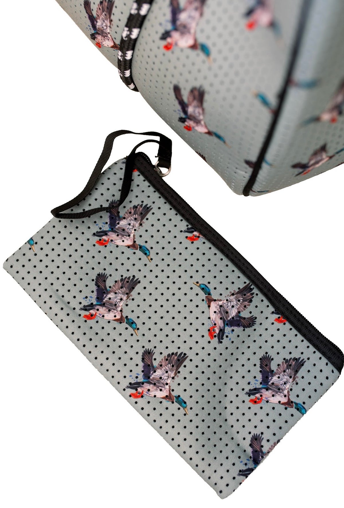 Large Tote in Green Duck