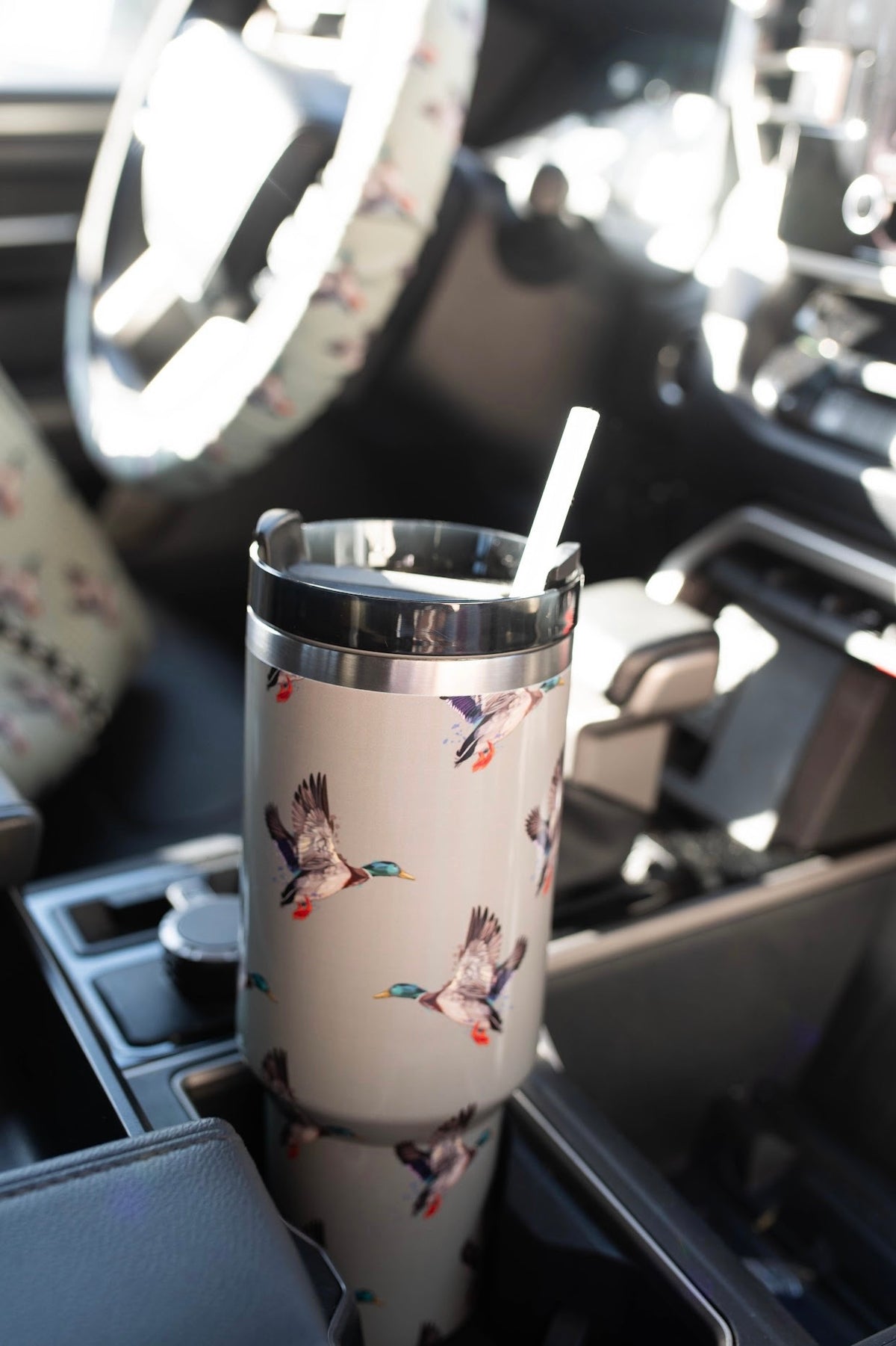 Green Duck Tumbler with Handle