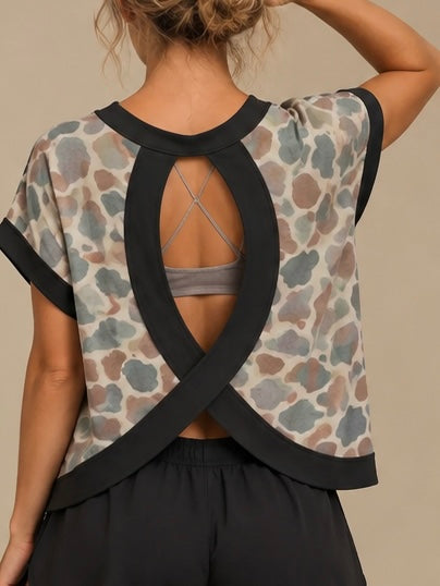 Camo Cross-Back Shirt