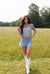 Kids Black Checkerboard Mesh Top