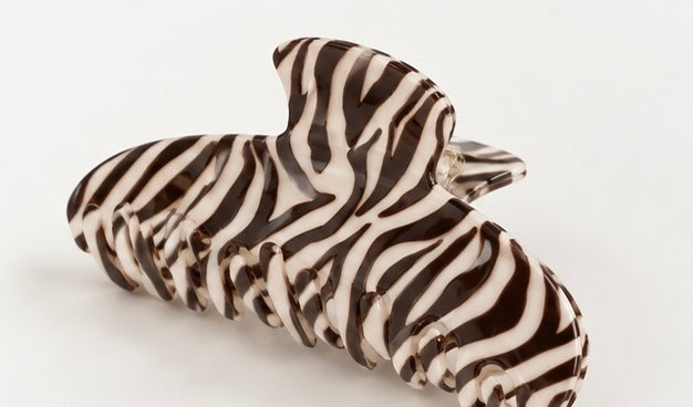Zebra Stripe Claw Clip