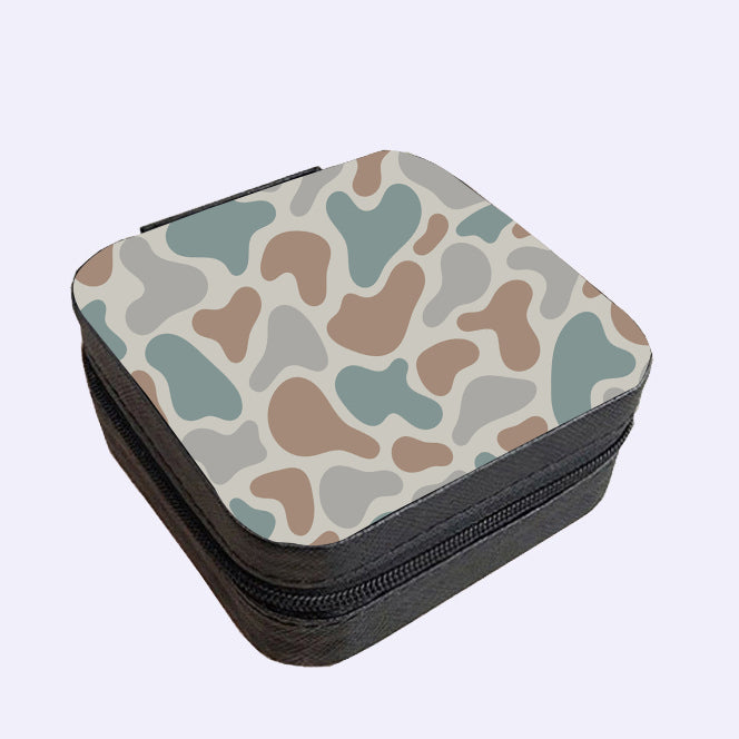 Checkerboard Square Jewelry Case