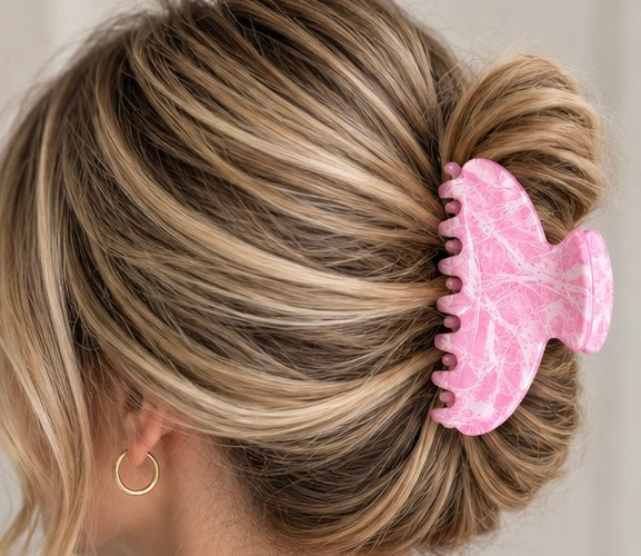 Pink Camo Claw Clip