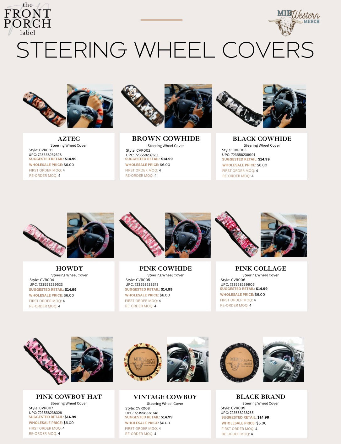 Steering Wheel Cover Bundle