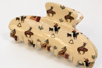 Vintage Cowboy Claw Clip