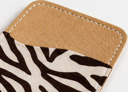 Zebra Striped Phone Pocket