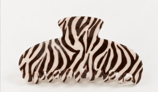 Zebra Stripe Claw Clip