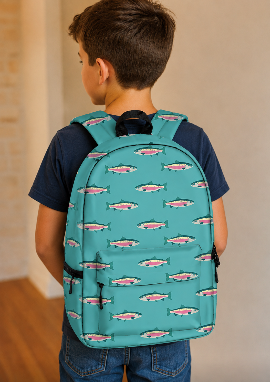 Blue Rainbow Trout Backpack