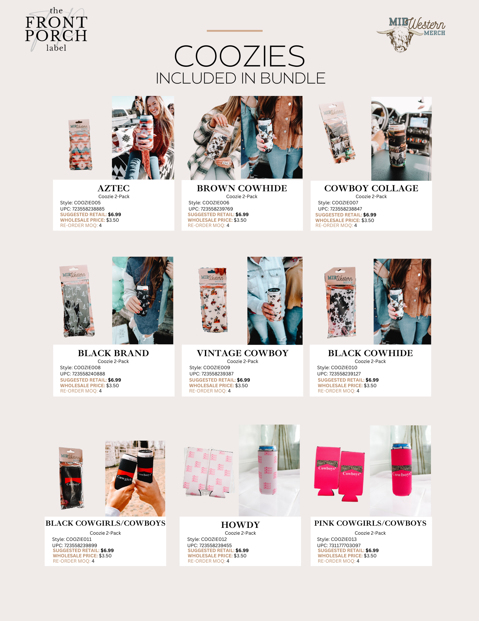 Coozie 2-Packs Bundle