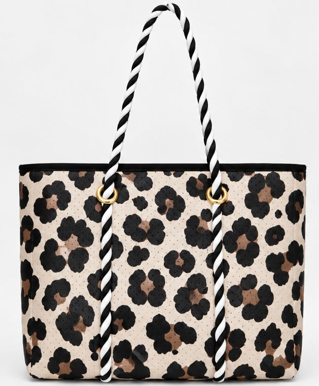 Large Tote in Leopard