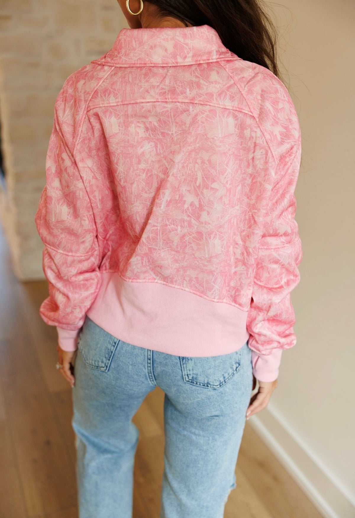 Pink Camo Pullover