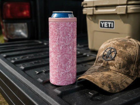 Hard Cooling Can in Pink Camo