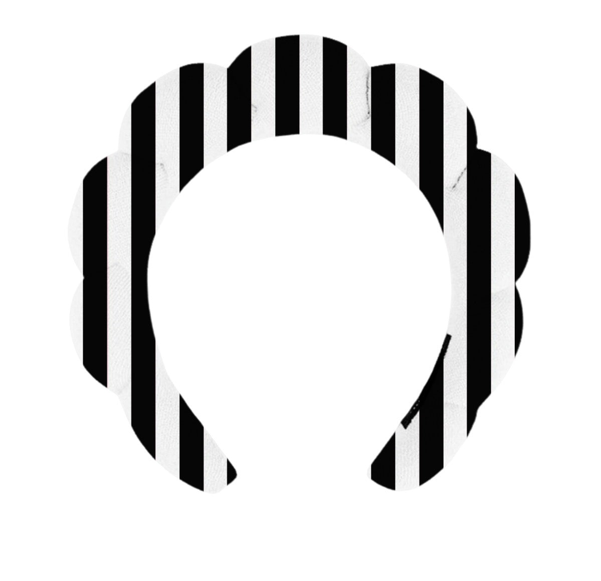 Black Striped “Get Ready With Me” Skincare Headband