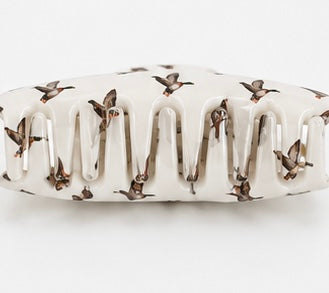 White Duck Claw Clip