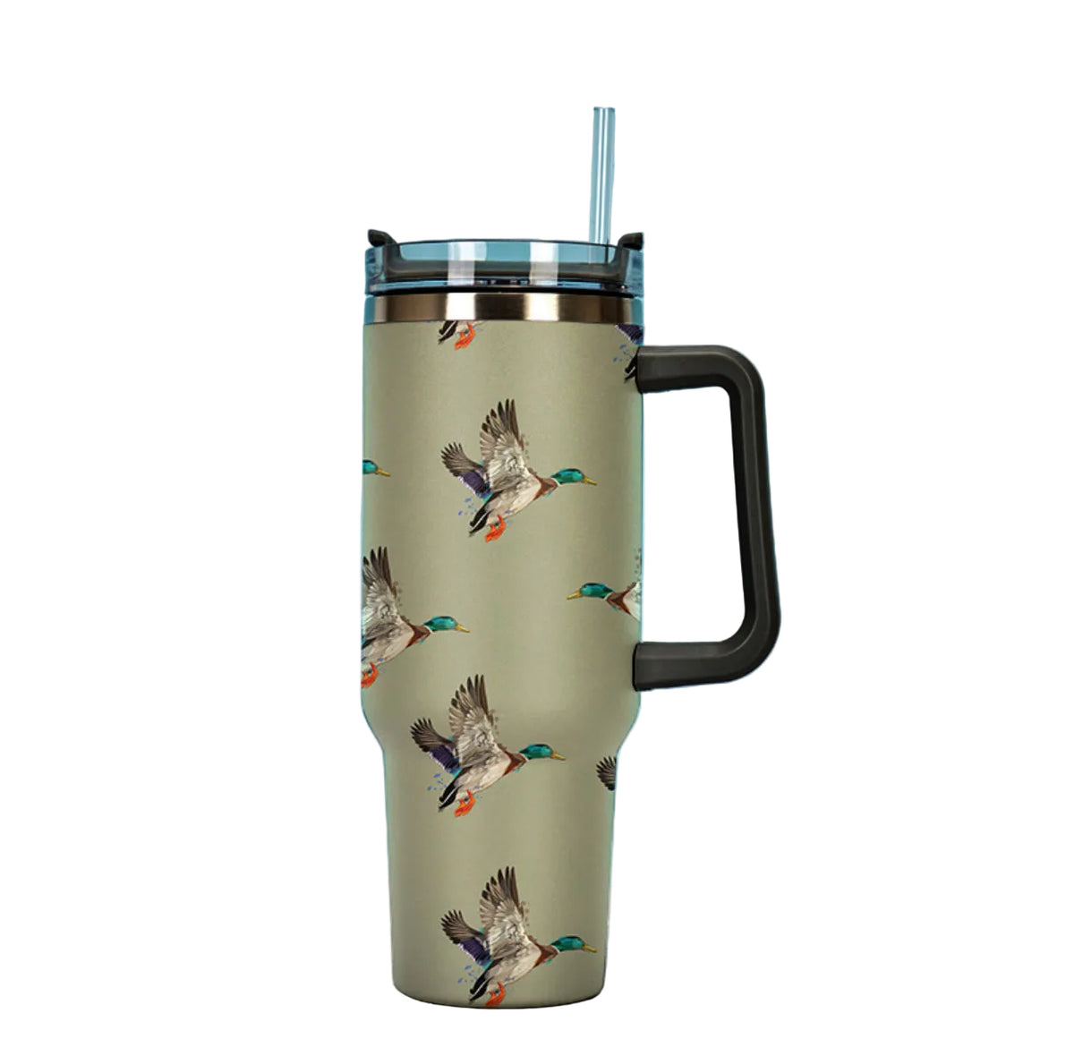 Green Duck Tumbler with Handle