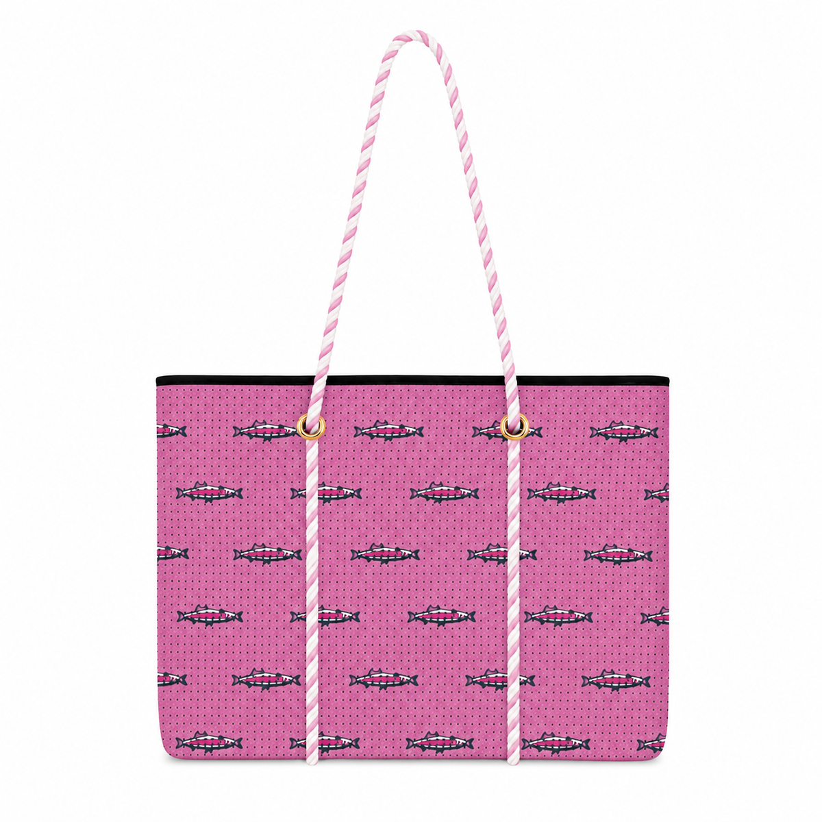 Large Tote in Pink Rainbow Trout