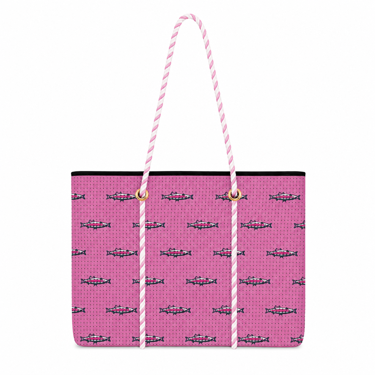 Large Tote in Pink Rainbow Trout