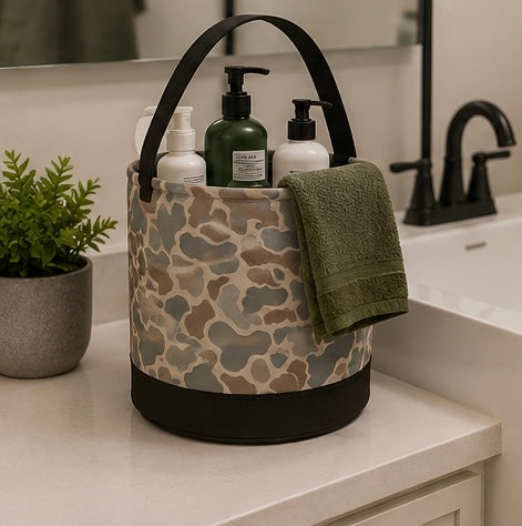 Camo Round Storage Bin