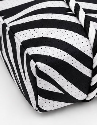 Large Tote in Zebra Stripe