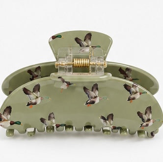 Green Duck Claw Clip