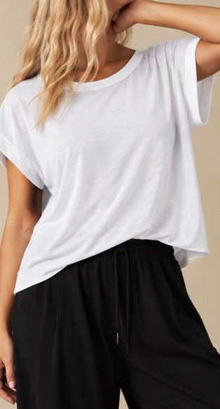 White Cross-Back Shirt