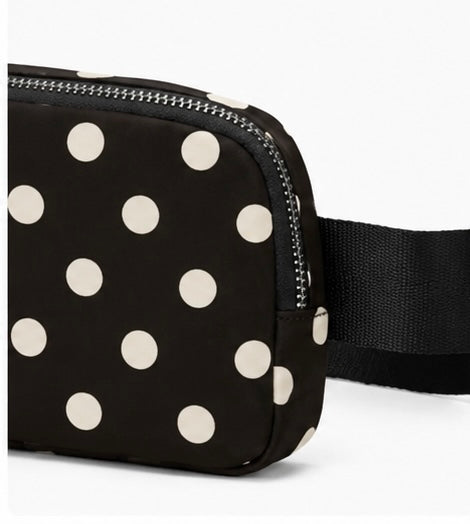 Black Polka Dot Crossbody Bag
