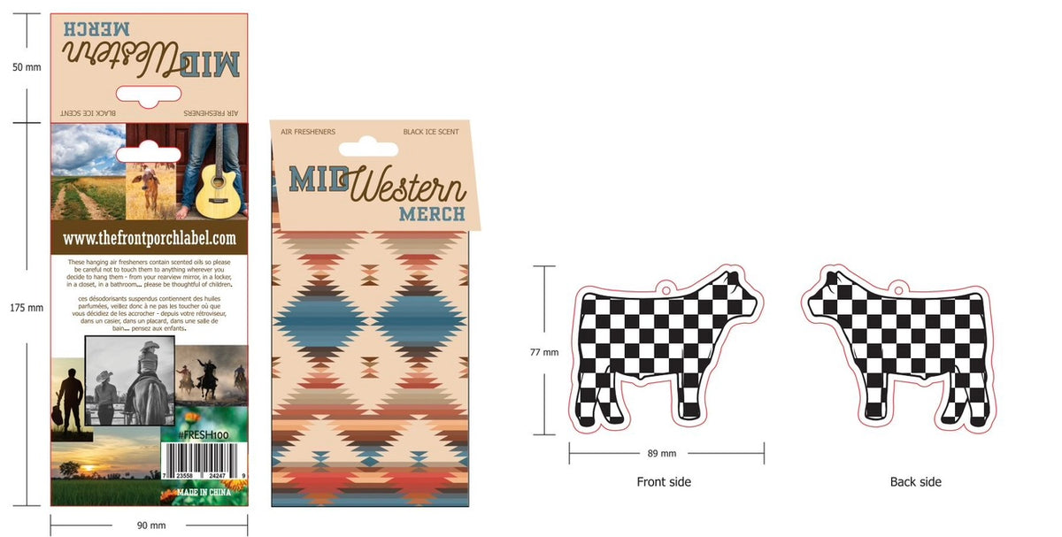 Checkerboard Show Steer Air Freshener