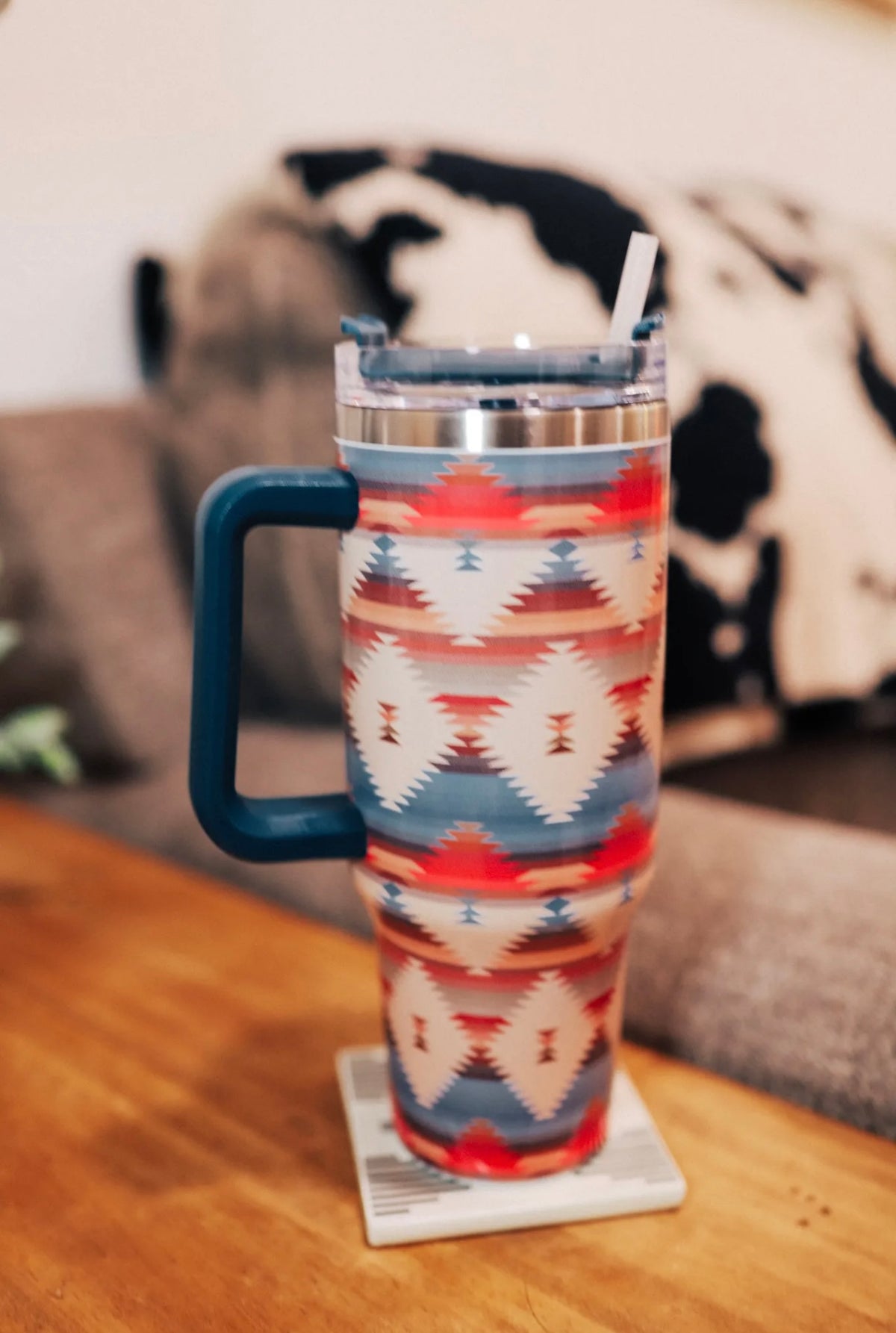 Aztec Tumbler with Handle