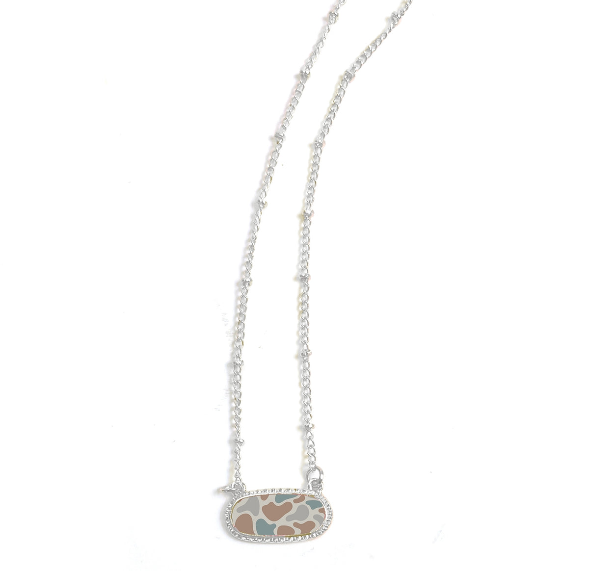 Silver Camo Necklace