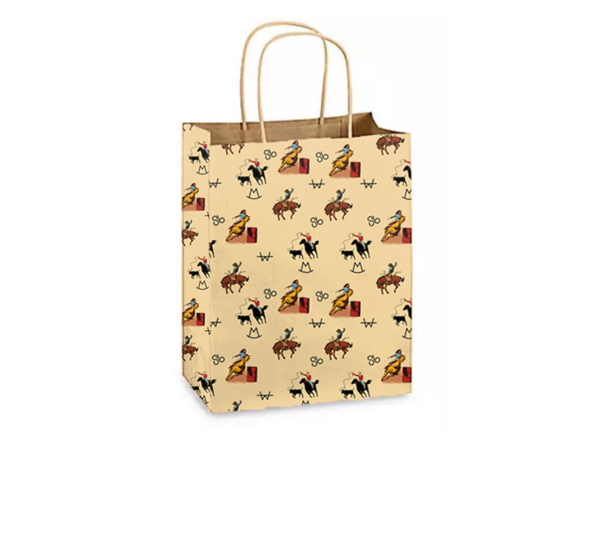 Vintage Cowboy Paper Gift Bag
