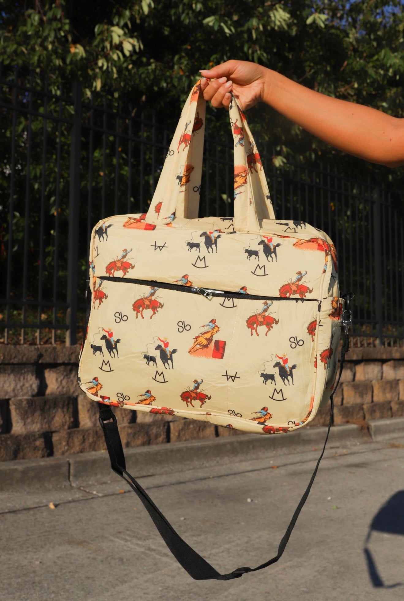 Puffer Duffel Bag in Vintage Cowboy