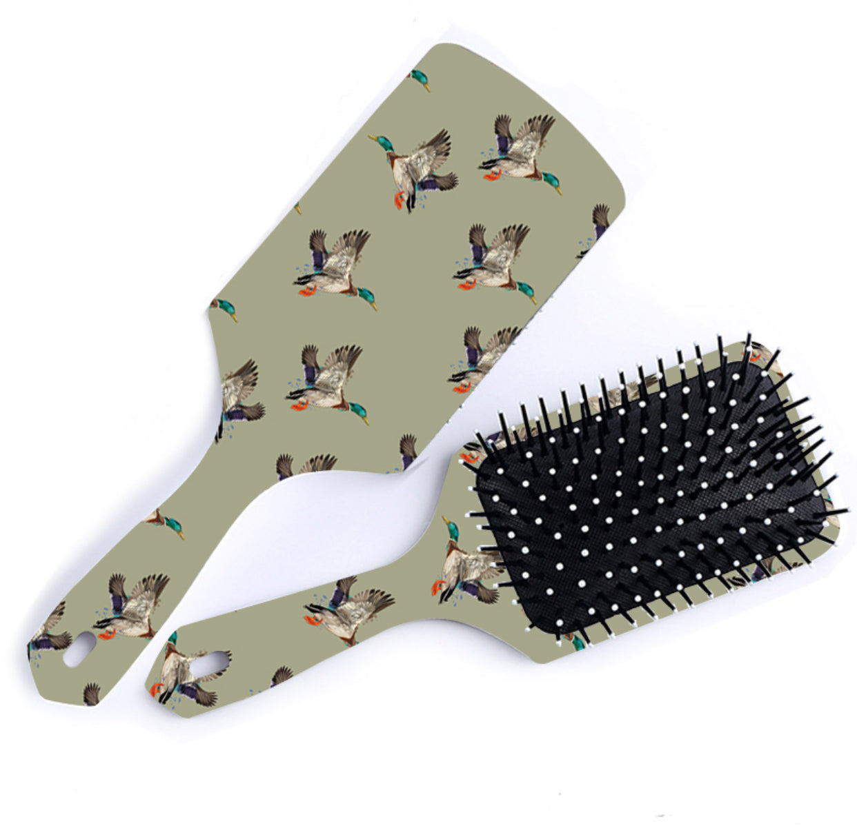 Green Duck Hairbrush
