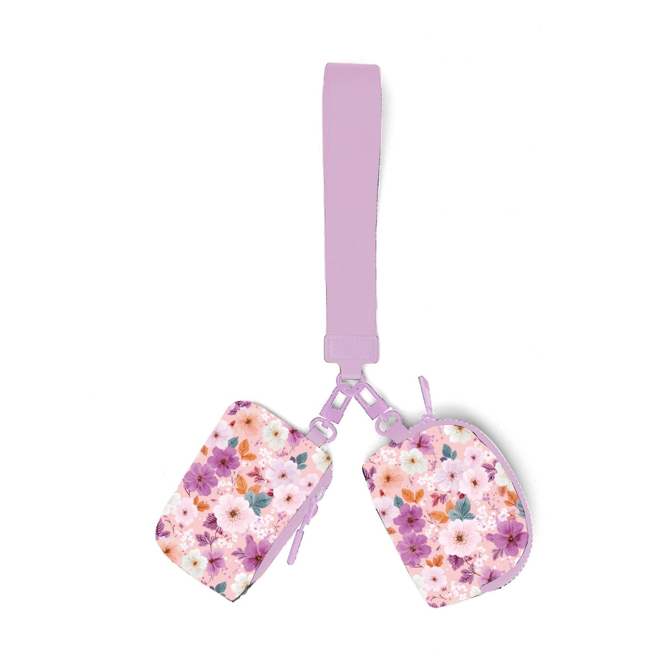 Scarlett Floral Dual Pouch Wristlet