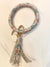 Camo Bangle Bracelet Keyring With Tassel