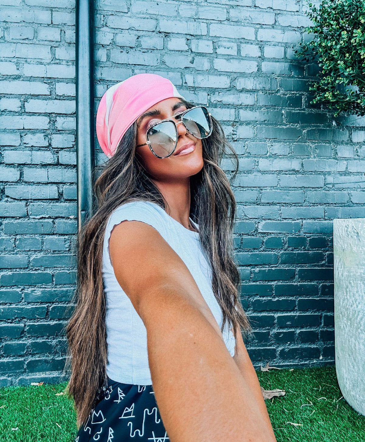 Pink Cowhide Wild Rags