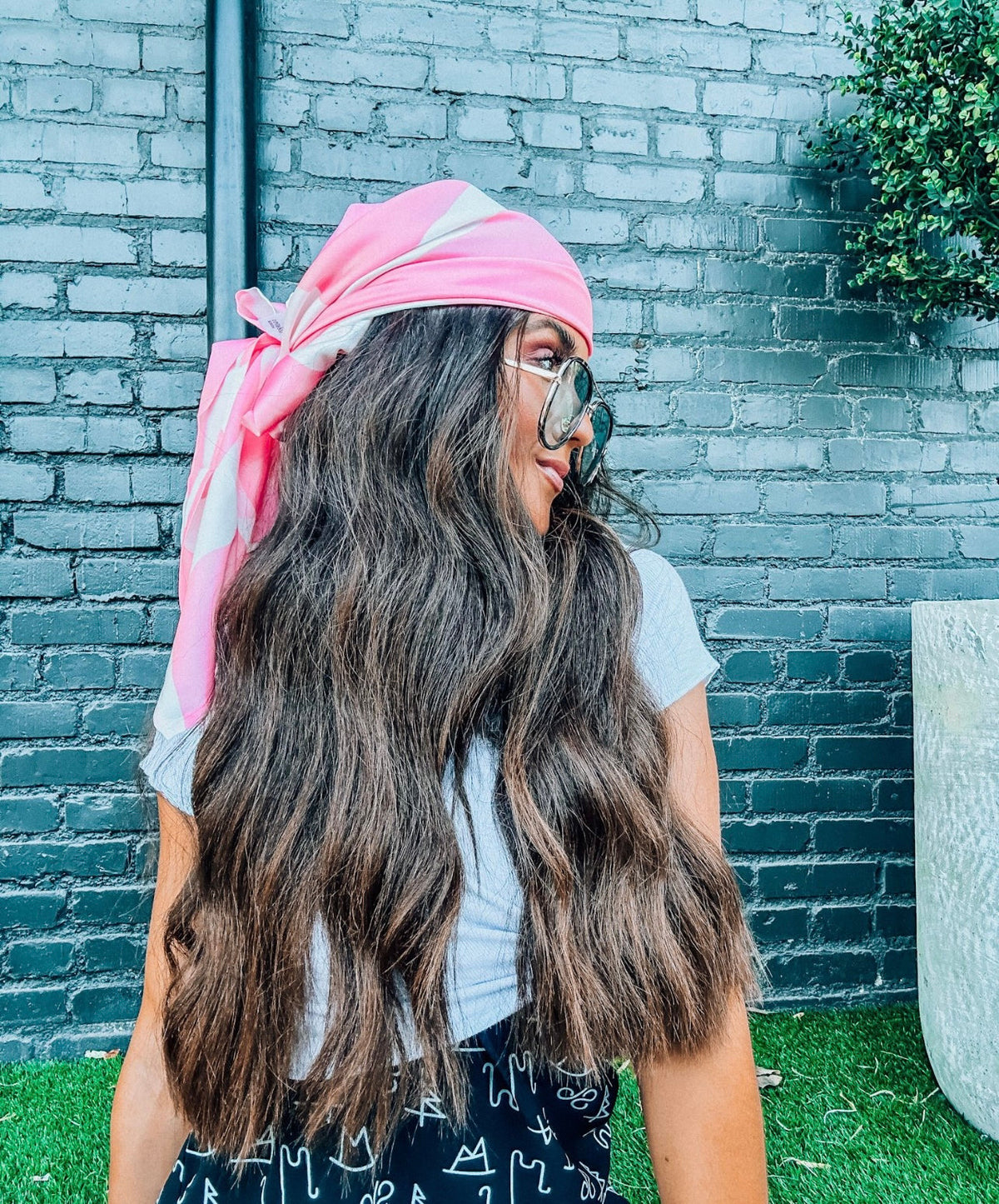 Pink Cowhide Wild Rags