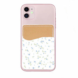 Blue Floral Phone Pocket