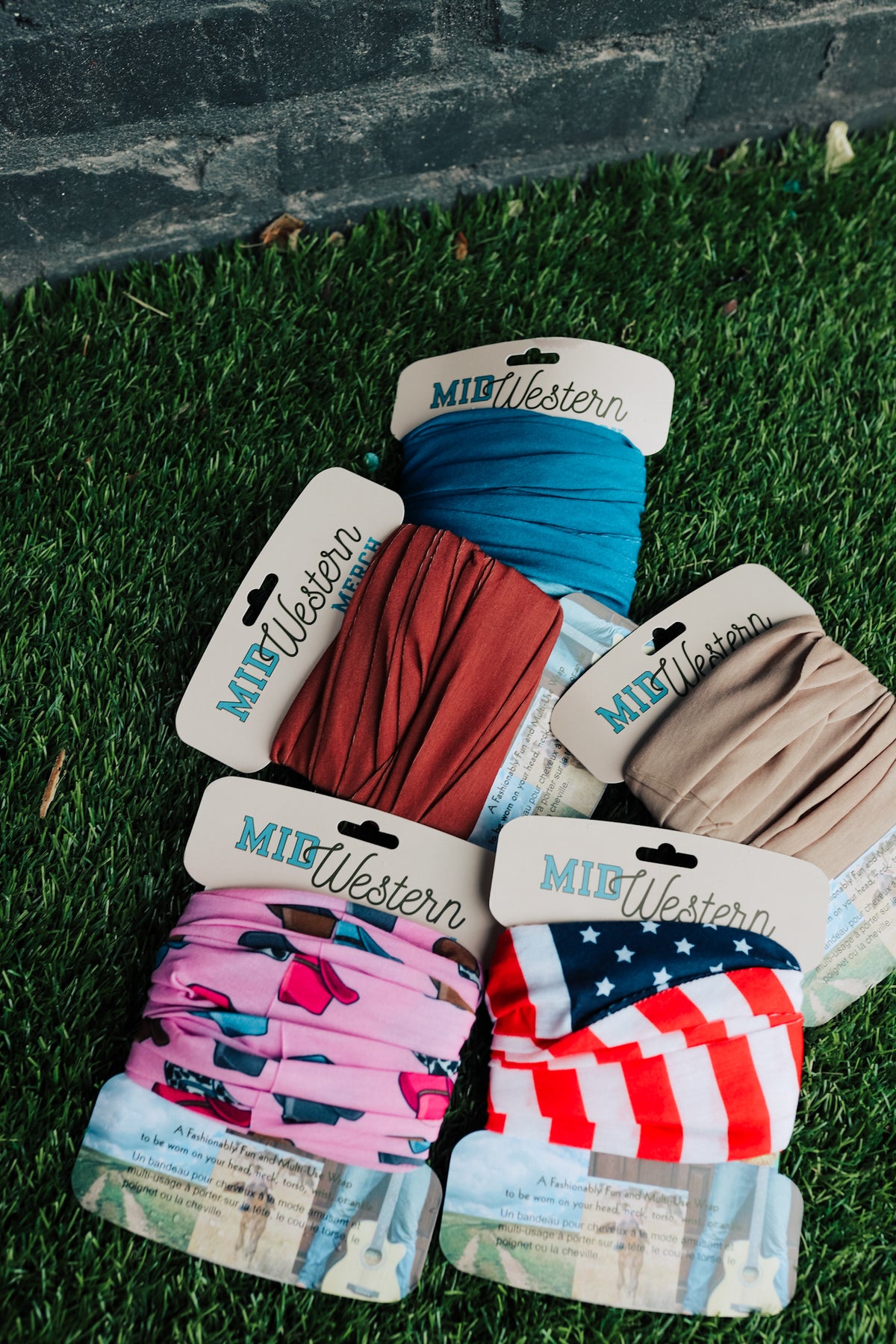 Red White &amp; Blue Flag Stretchy Headwrap