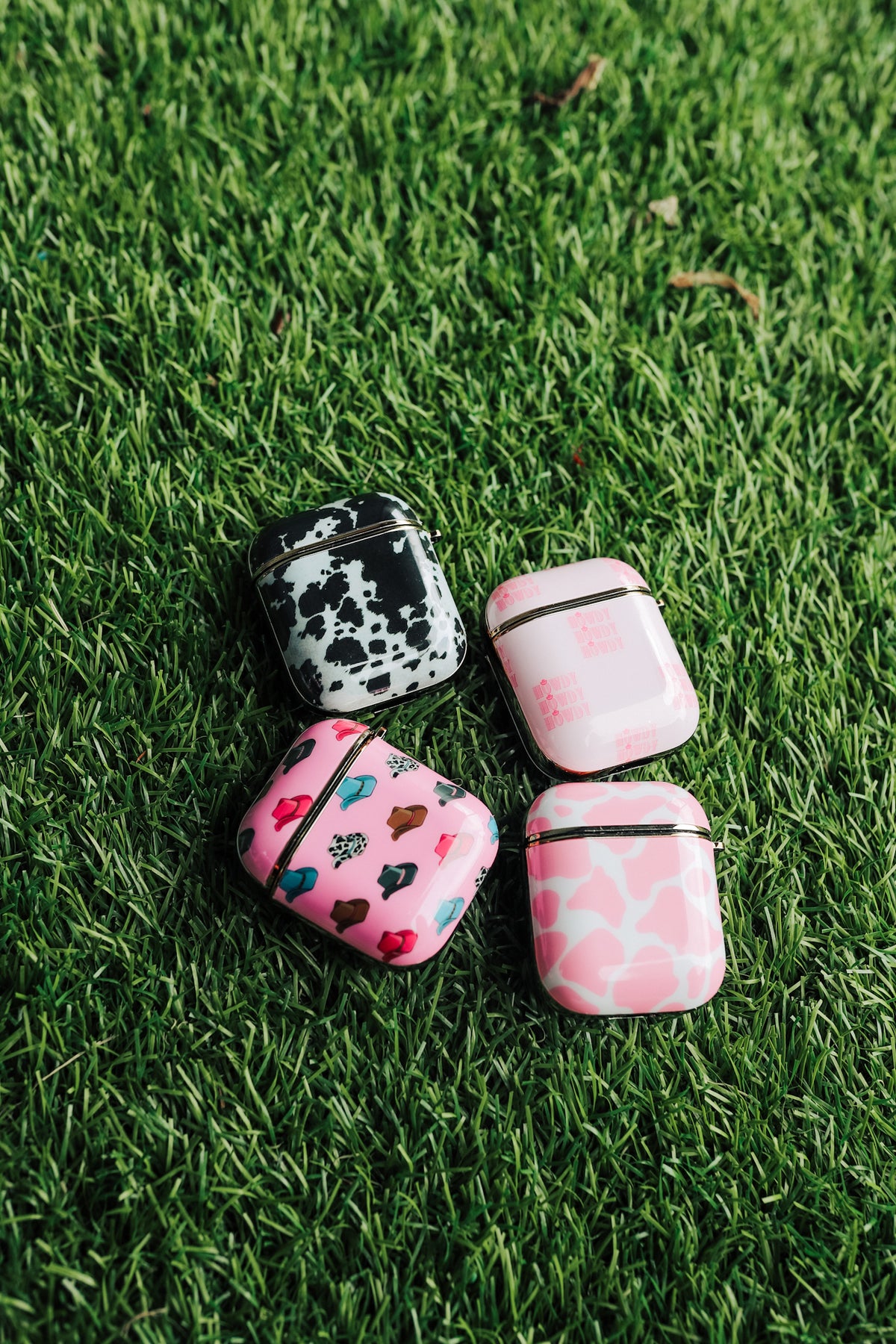 Pink Cowhide Airpod Case
