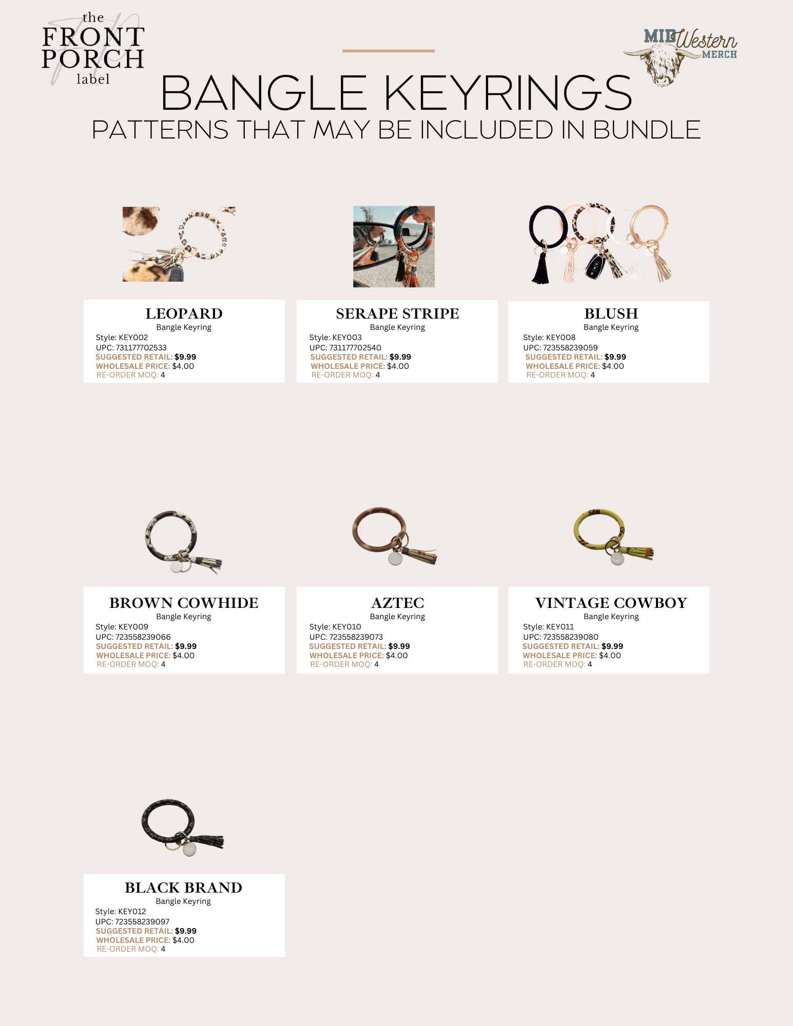 Bangle Keyring Bundle