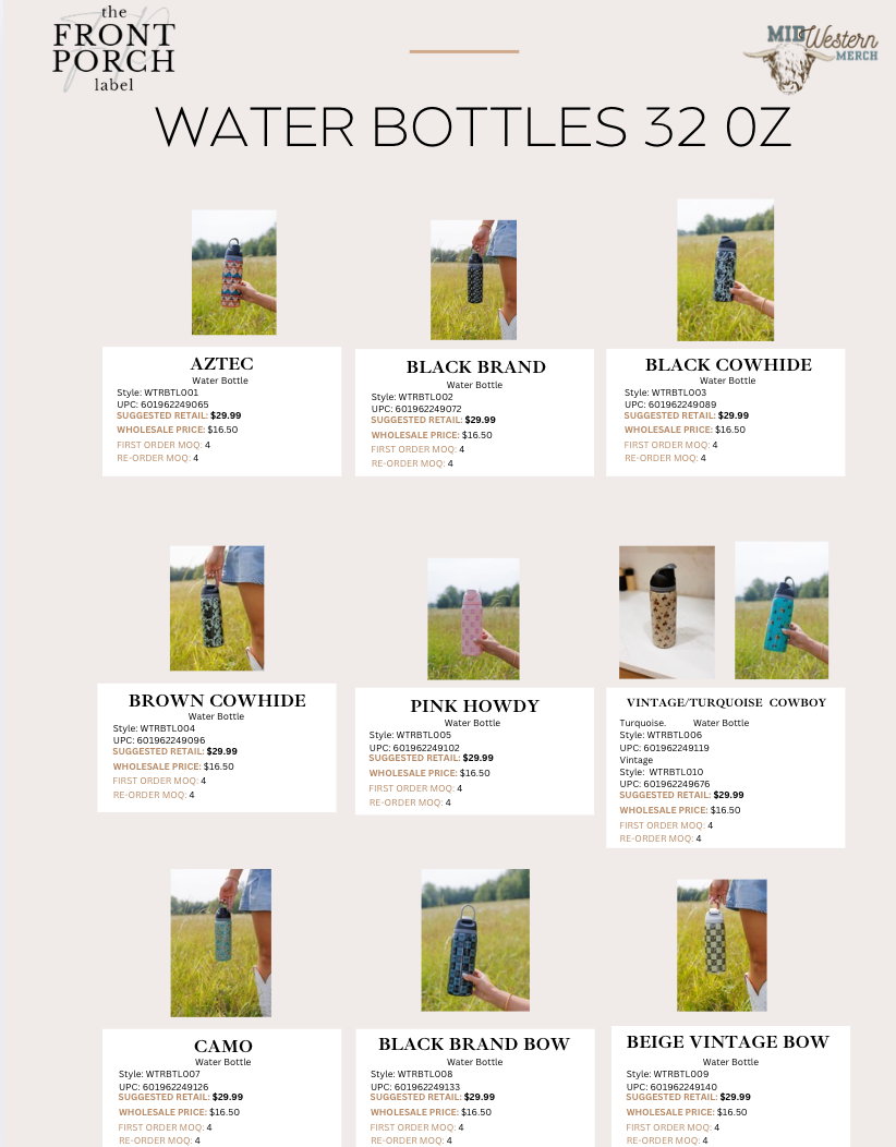 Water Bottle Bundle