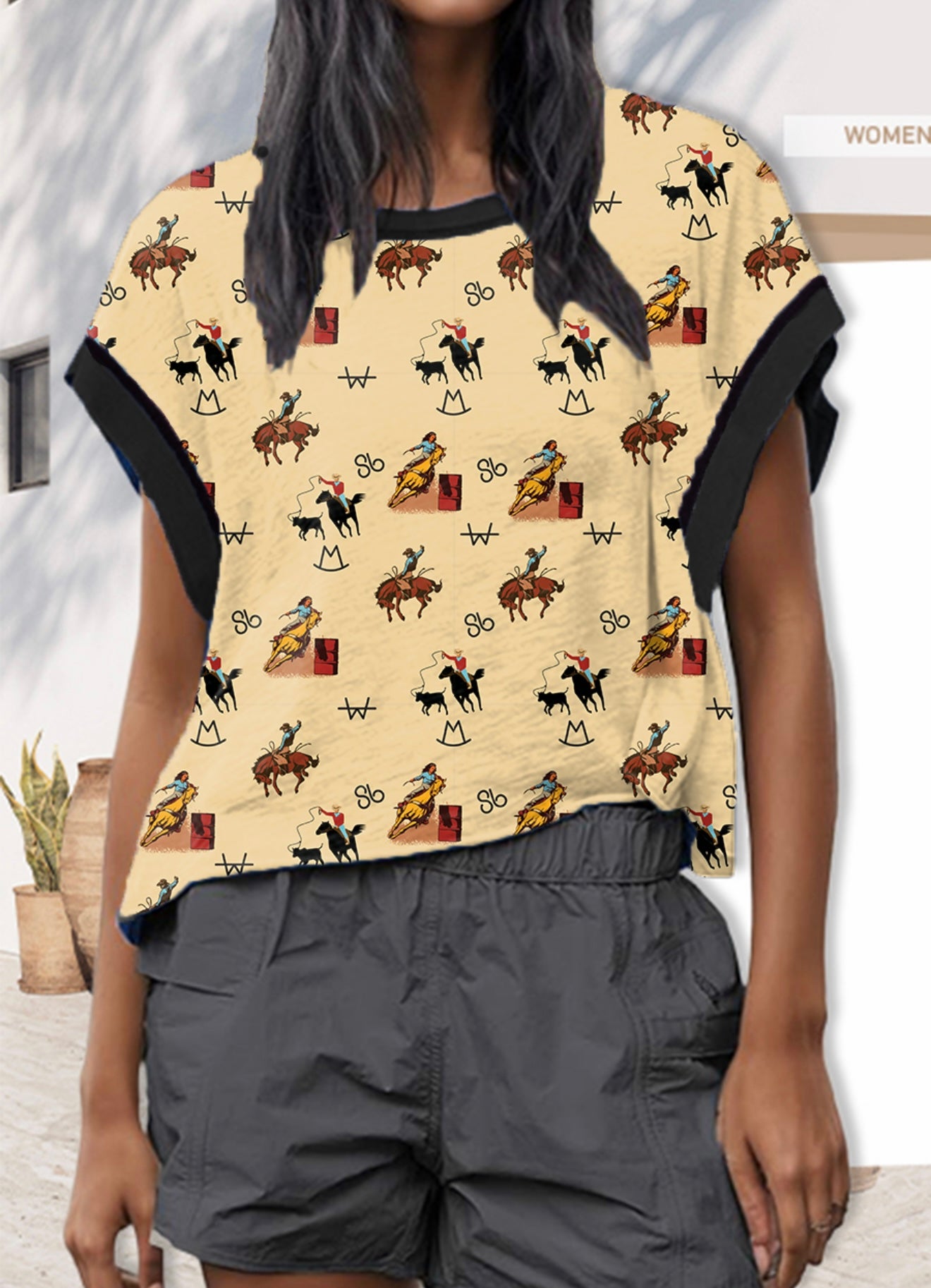 Vintage Cowboy Cross-Back Shirt