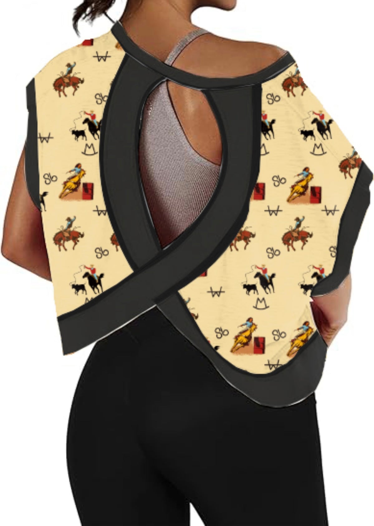 Vintage Cowboy Cross-Back Shirt
