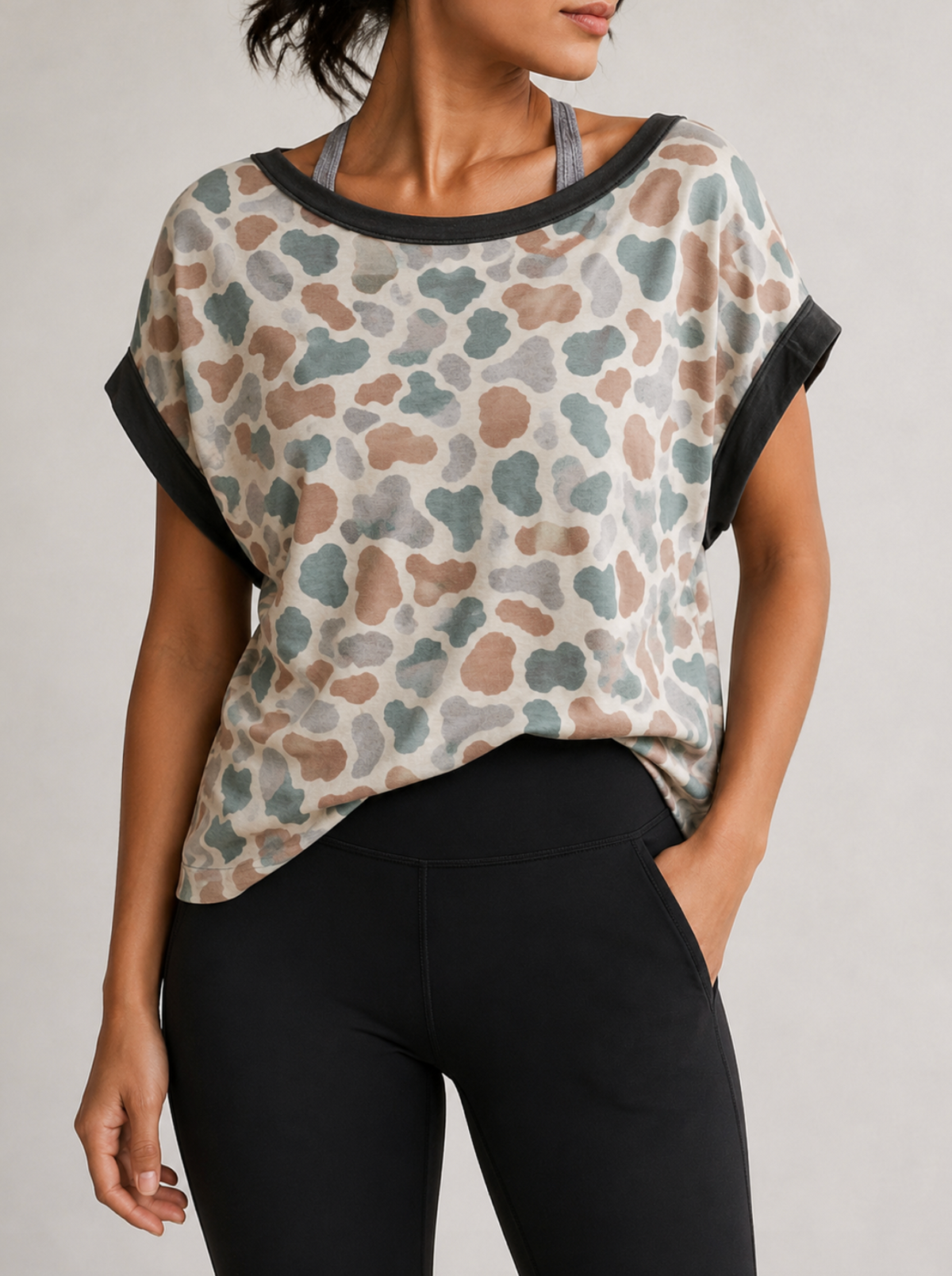 Camo Cross-Back Shirt